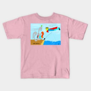 Fishing on the dock Kids T-Shirt